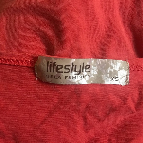 Lifestyle - Flattering Coral Tee - Picture 3 of 3